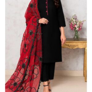 Glitter paint duppata - 3pc