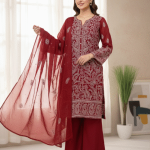 Indian Bamber Chiffon - 3 piece