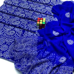 Bamber chiffon - hand embroidery 2 piece