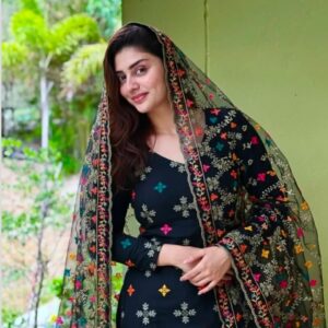 Heavy Embroidered Khaadi Net & Net Dupatta - 3 Piece