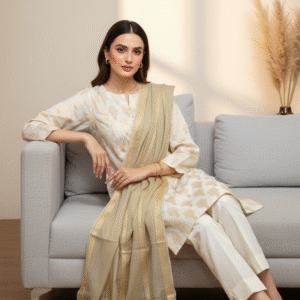 Jacquard Lawn -3 Piece