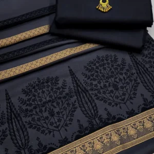 GulRang Premium Lawn Set 3D Broshia Shawl - 3 piece