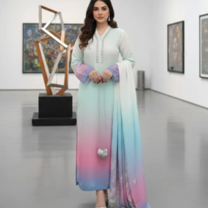 Shamoze Silk Digital Print - 3 piece